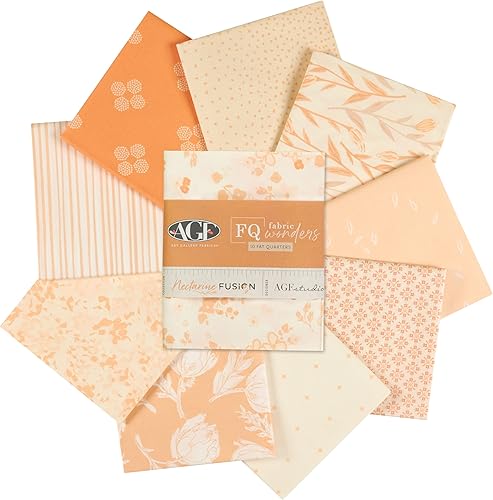 Art Gallery Fabrics Art Gallery Fusion Fat Quarter - Maravillas de tela (10 unidades, nectarina)