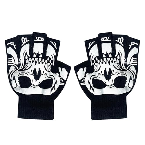 Skeleton Gloves, Skull Gloves Glow in The Dark for Adult
