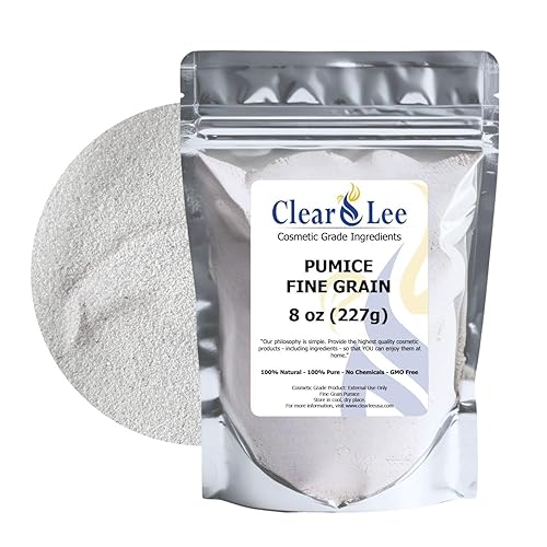 ClearLee Piedra pómez de grado cosmético  100% grano natural puro  ideal para exfoliación de la piel en jabones de bricolaje, máscaras, exfoliantes
