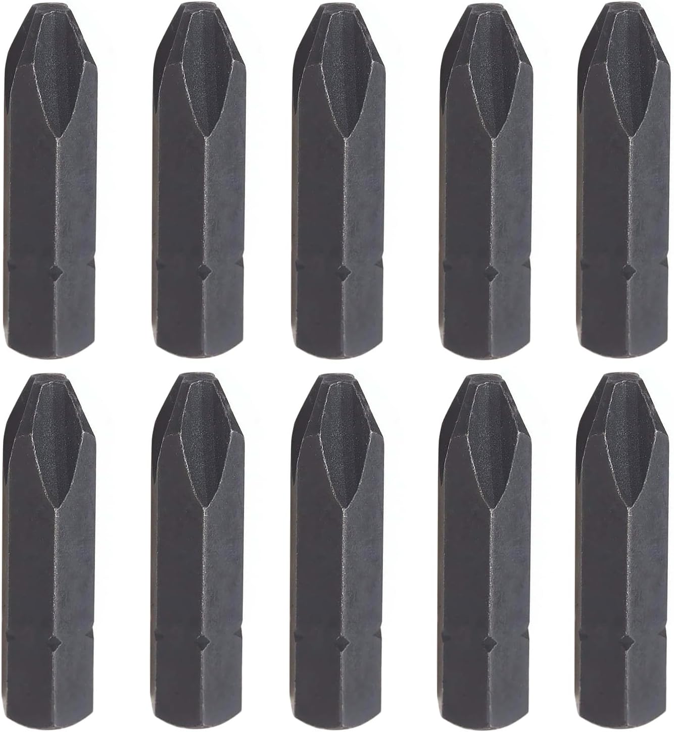 Utoolmart 8mm Dia Hex Shank 32mm Length Phillips PH3 Magnetic Screw Driver S2 Screwdriver Bits 10Pcs