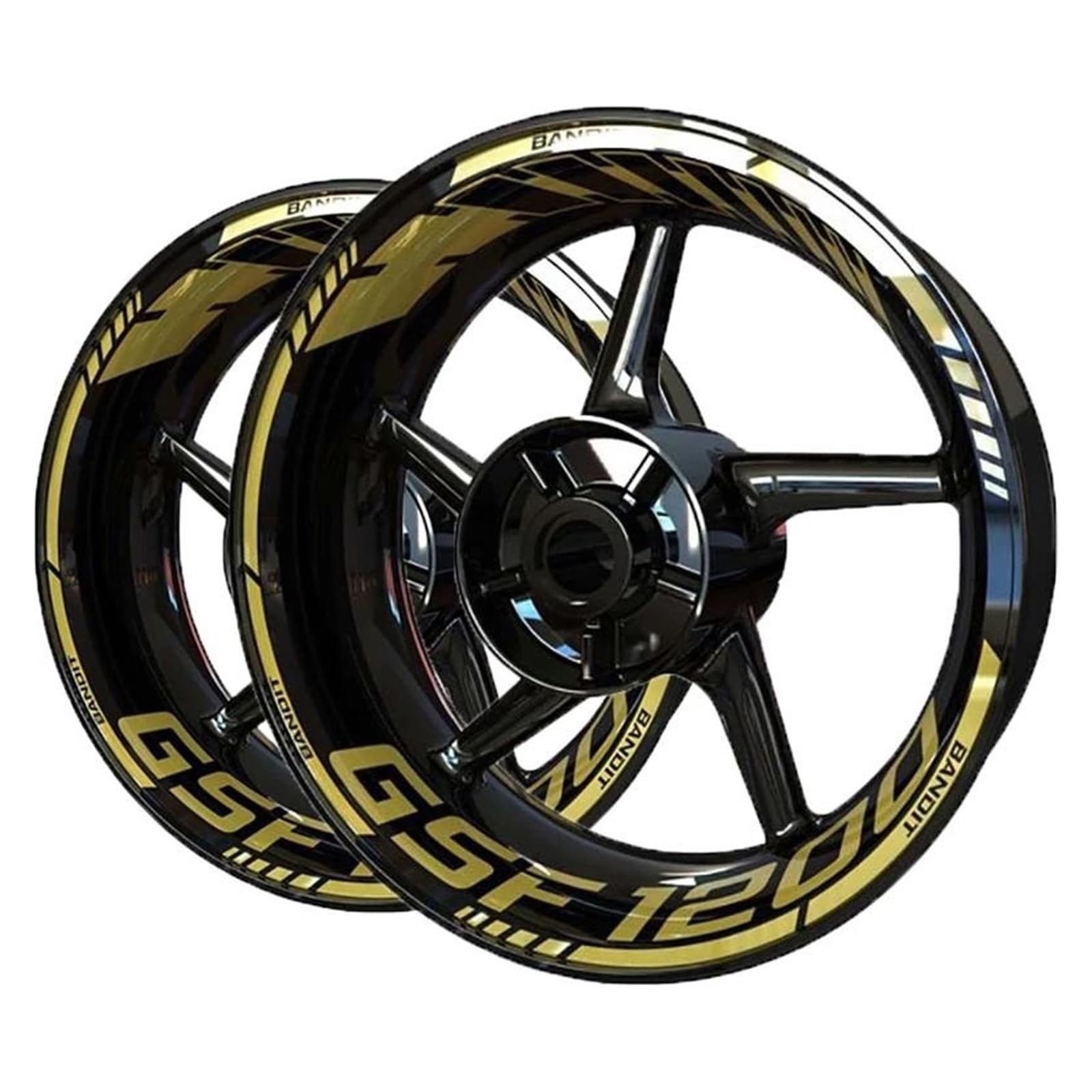 Motorcycle Reflective Wheel Hub Stickers Inner Cycle Decals for Suzuki for Bandit GSF1200 GSF 1200