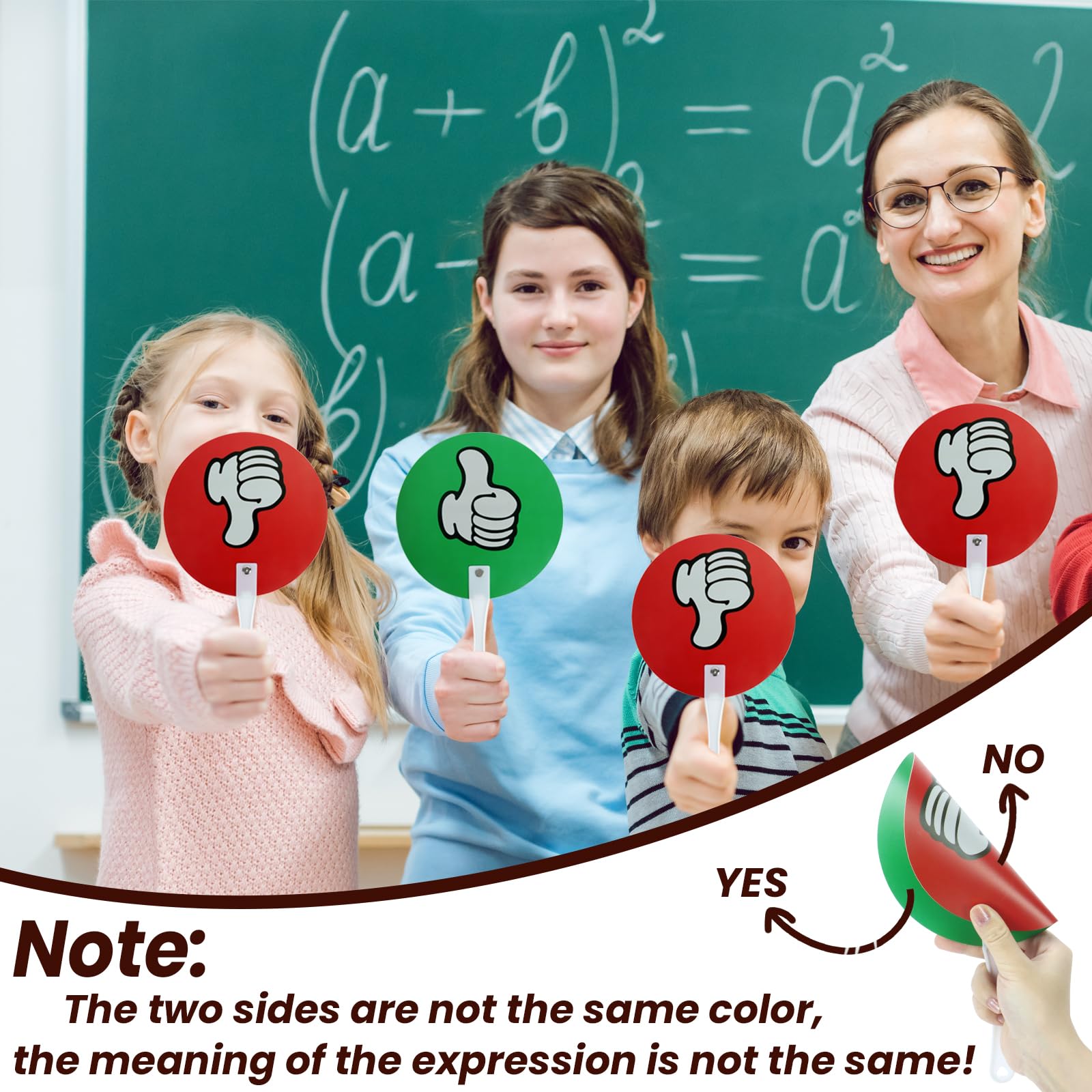 30 Pack Thumbs up Thumbs Down Classroom Voting Paddles Small Group Classroom Supplies Teacher Supplies, Yes or No Classroom Signs Student Supplies - Image 4