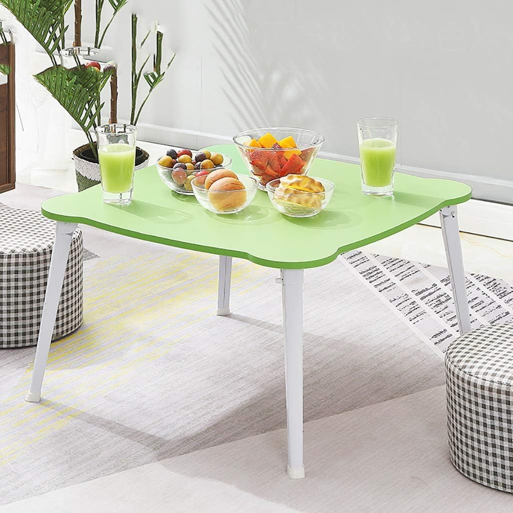 SH-tables Folding Table, Square Dining Table, Simple Low Table/Desk/Study Table/Desk, Laptop Table, H 29/36cm, 4 Colors (Color : B, Size : 60X60X29CM)
