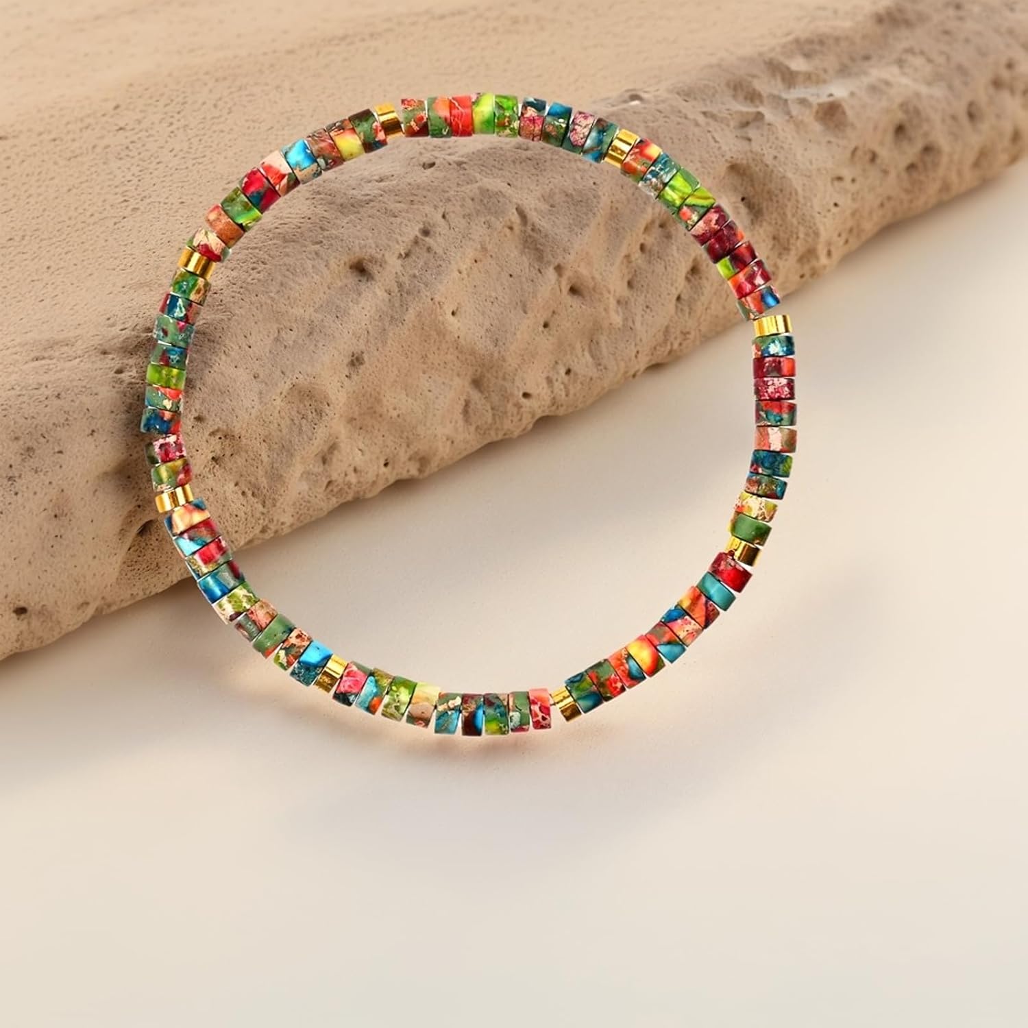 Inspirational Gifts Bracelets for Women, Healing Natural Stone Encouragement Strength Bracelet - Thinking of You, Get Well Soon, Sobriety Gifts for Women Friends Sister - Image 2