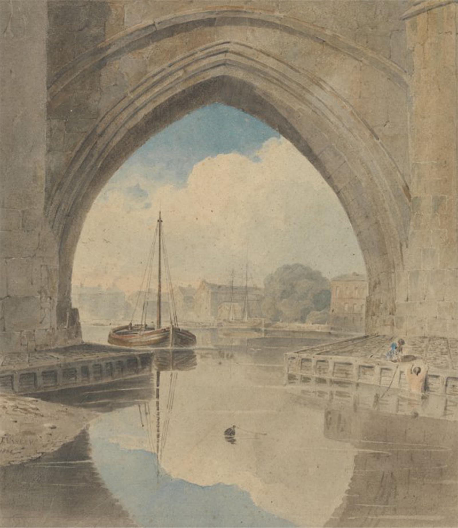 Affiche toile le pont de Varley 60x90cm pour décoration