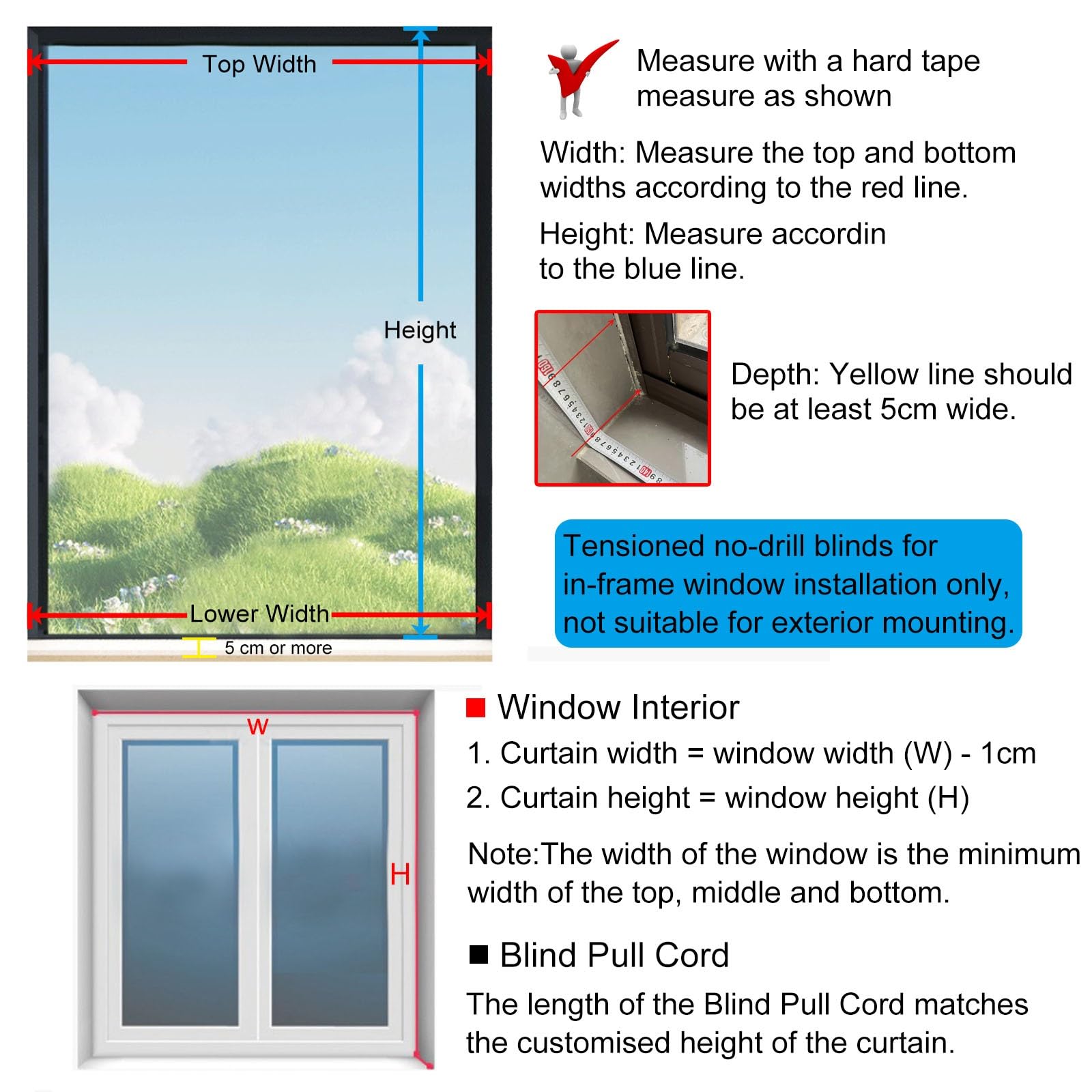 Jalousien Fenster Rollos Für Innen 80 90 115 120 135 155 cm Verdunkelungsrollos (Weiß Schwarz Grau) Jalousien für Büro, Schlafzimmer, Küche, Aluminium-Rollläden ohne Bohren, Fenster mit Beschlägen(Mat