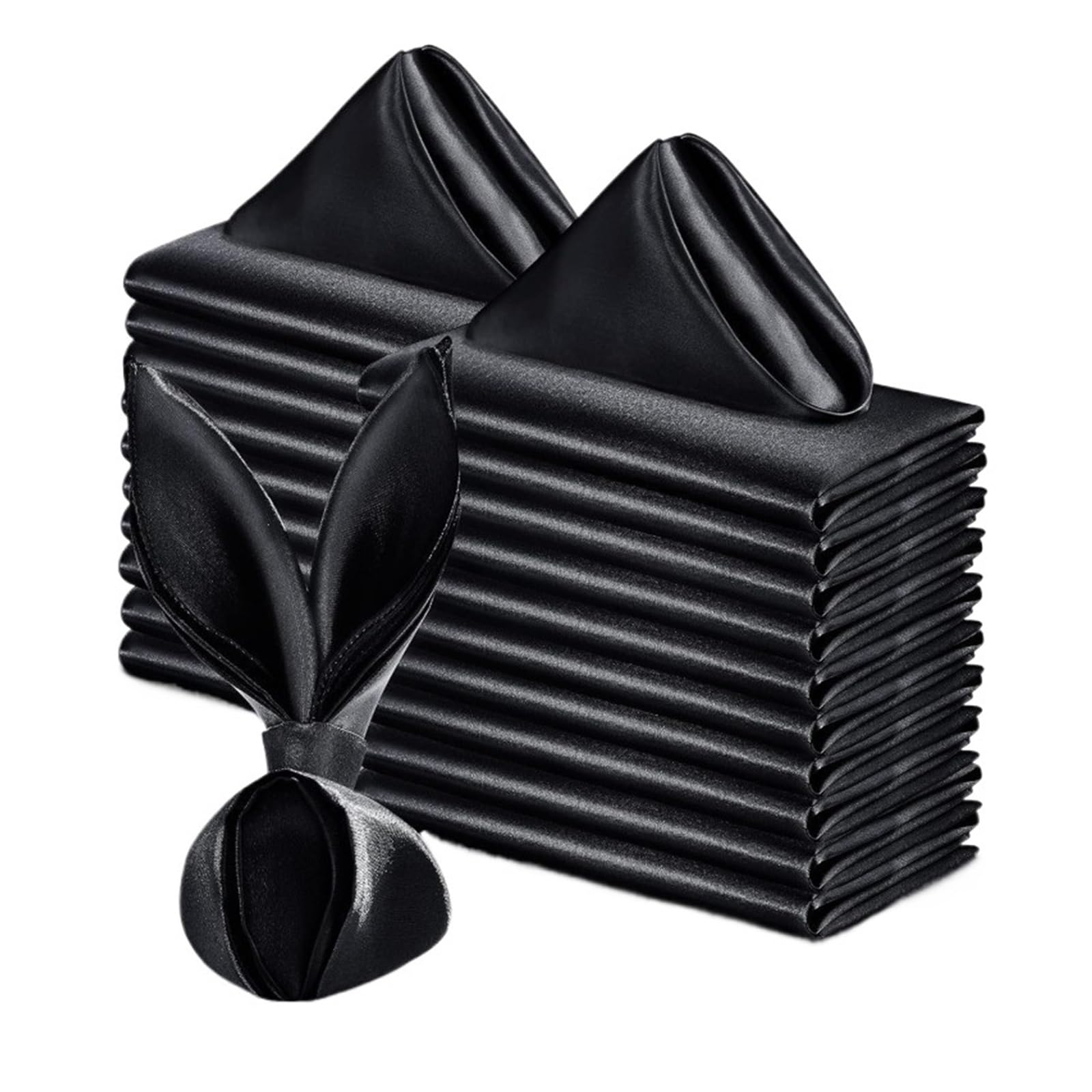 Silky Satin Cloth Napkins, Satin Dinner Napkins 36PC Square 30x30cm(Color 8)