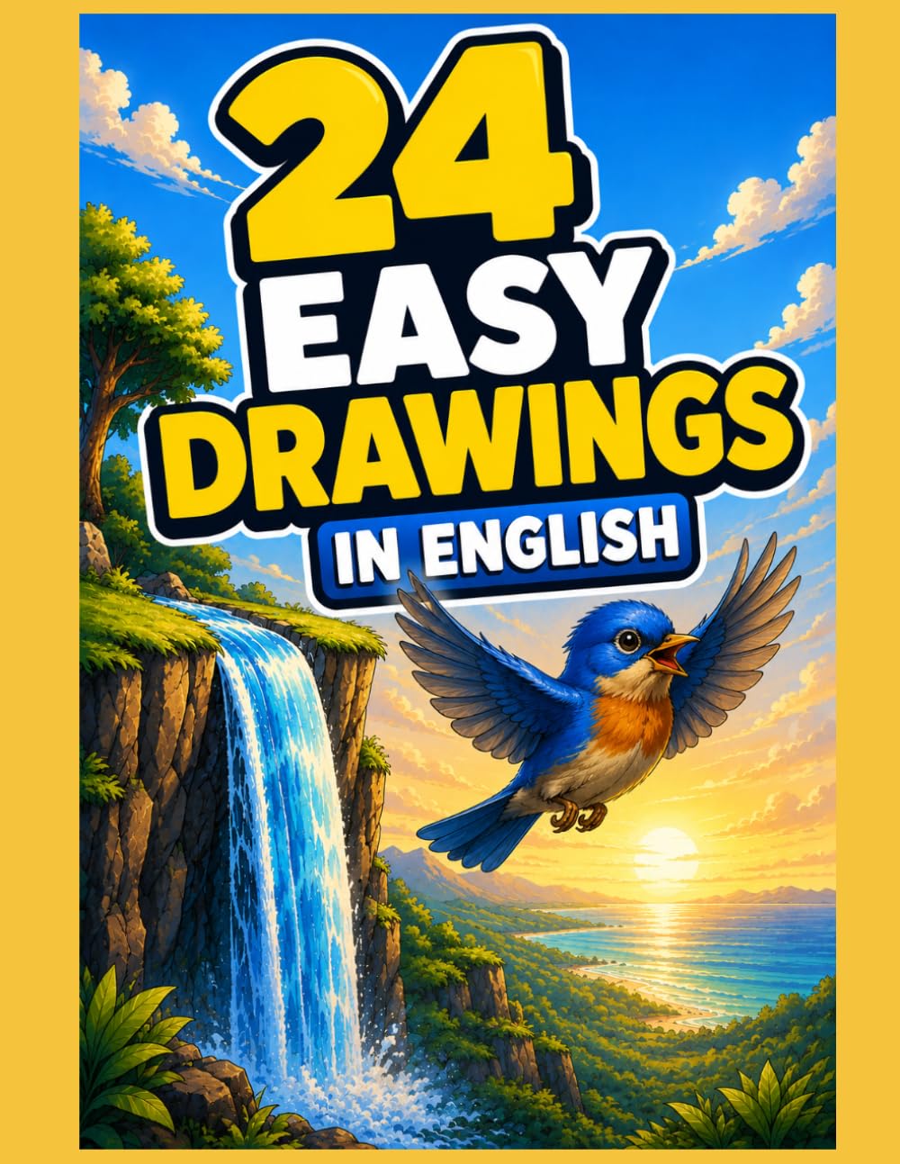 Cute Animals and fantastcs animals Coloring Book Big, Bold & Easy Designs for Kids!: easy coloring