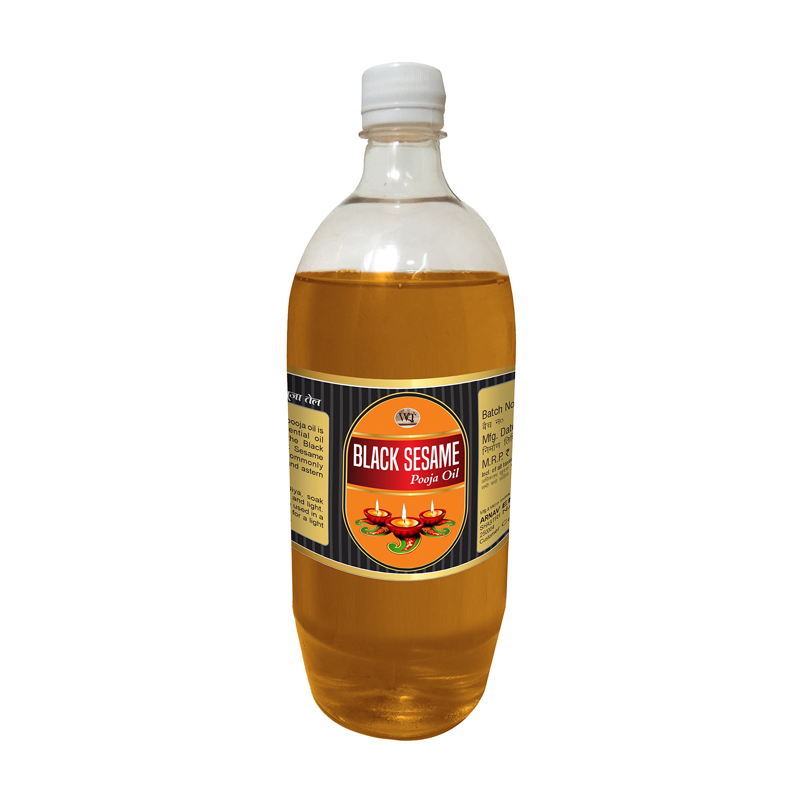 WQT - Black Sesame (Kala Til) Pooja Oil 1000 ML for Diya and Religious Ceremonies Special for Poojan and Akhand Jyot, Havan Pooja-picture-15