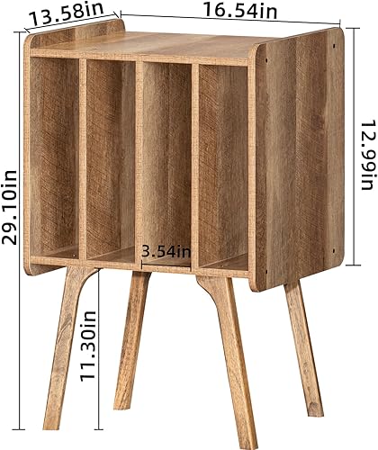 Miniatura 6 de LELELINKY Mesa auxiliar grande de nogal Negro -,Marrón,Roble,Nuez