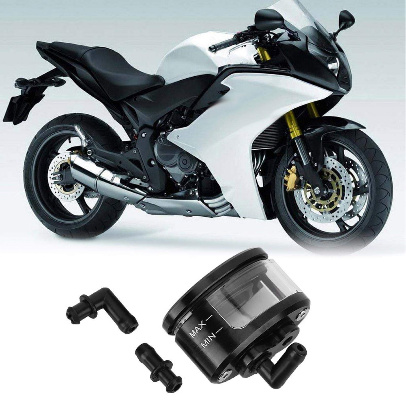 Huile de moto, réservoir de frein, tasse d'huile de réservoir de réservoir de liquide de maître-cylindre d'embrayage de frein avant de moto Liquide De Frein Moto