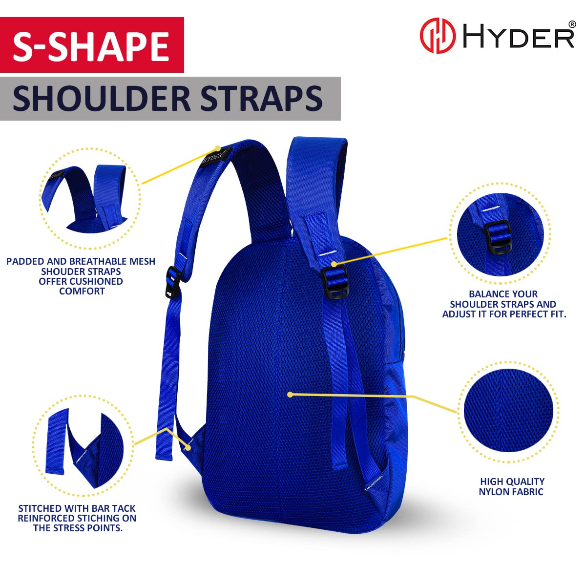 HYDER Mochila para niños de 20 litros con estampado de dibujos animados, ligera, espaciosa, impermeable, casual, picnic, matrícula, escuela, mochila para niños y niñas