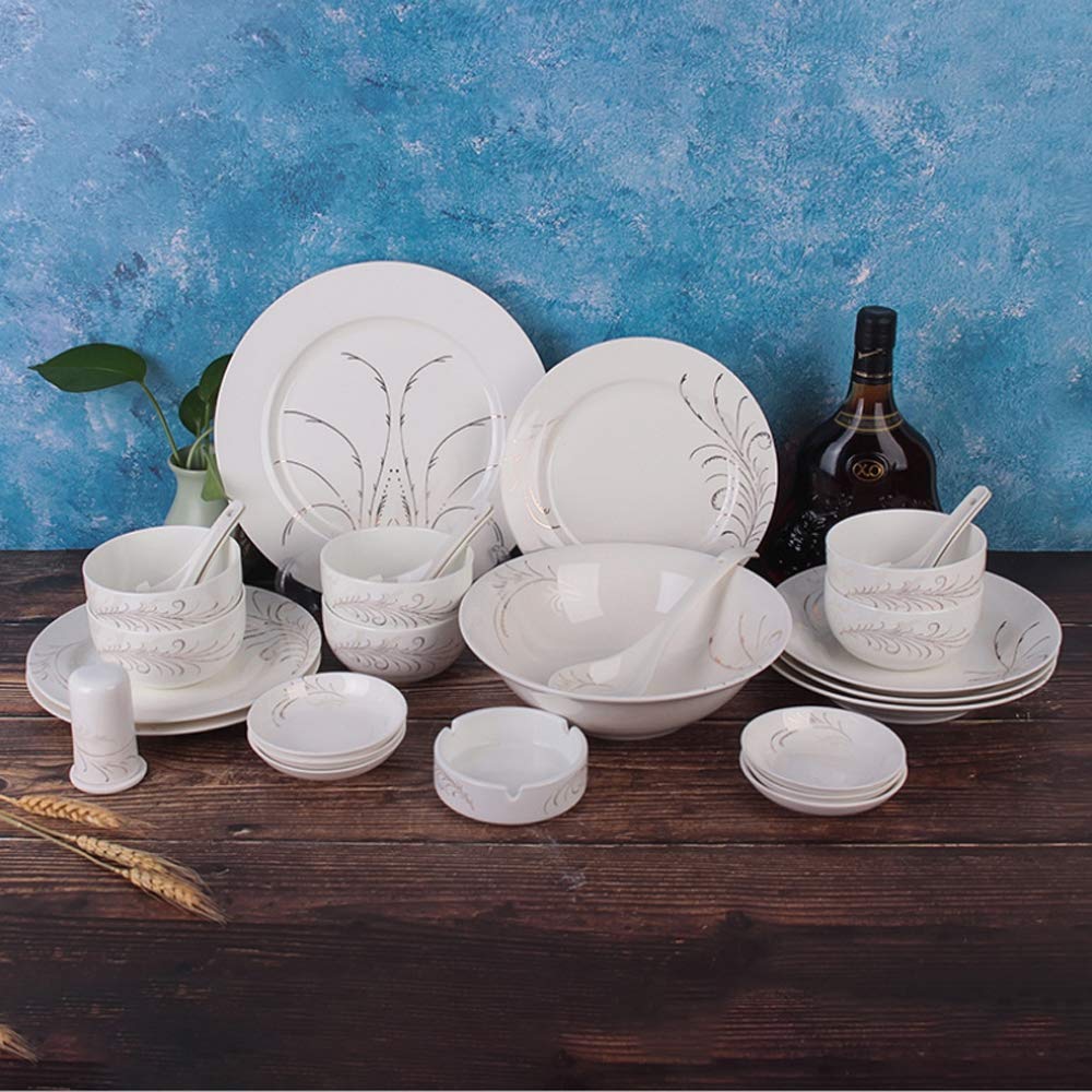 Amazon.co.jp: セラミック食器皿ボウル景徳鎮食器中華食器家庭用中華