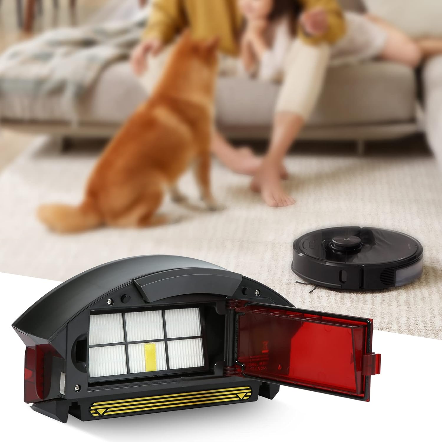 Hepa Filter Dust Collection Filter Box Collector for iRobot Roomba 800 Series 870 880，900 Series 960 Aerovac Dust Bin （It Could not fit Model 890,980) By SXCXIAOYUER