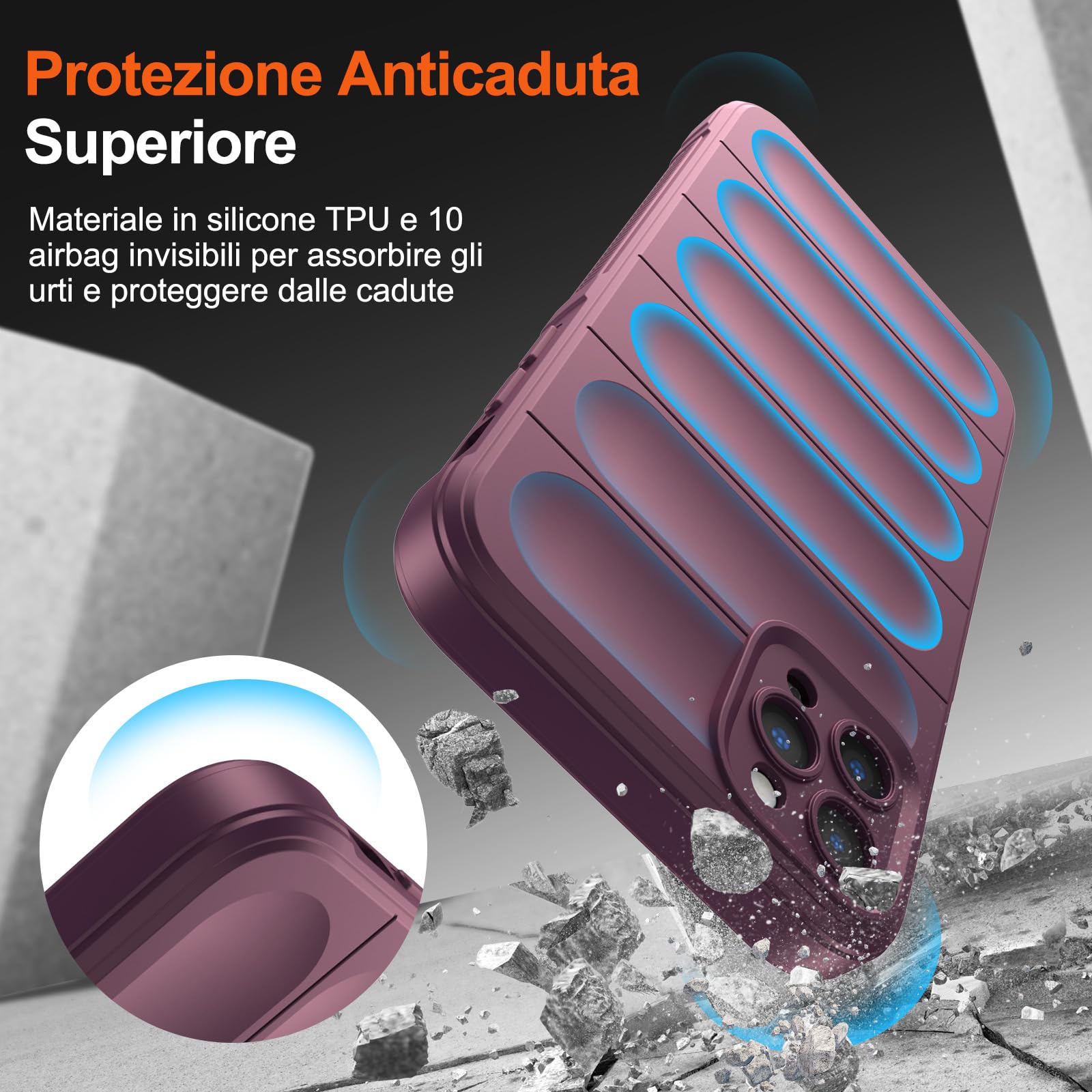 Custodia per telefono trasparente opaca con protezione rotonda per obiettivo fotografico per iPhone 13 12 11 Pro Max X XS Max custodia morbida in TPU – acquista a prezzi convenienti sul marketplace