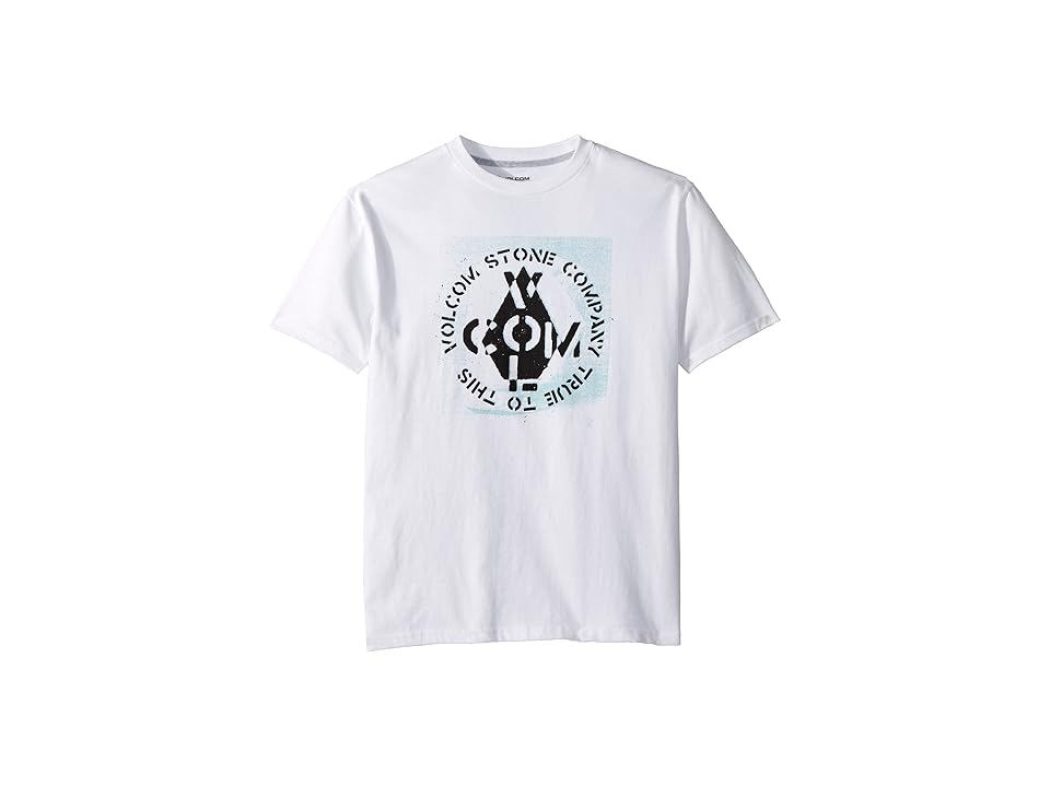 

Volcom Kids Cage Short Sleeve Tee (Big Kids) (White) Boy's T Shirt