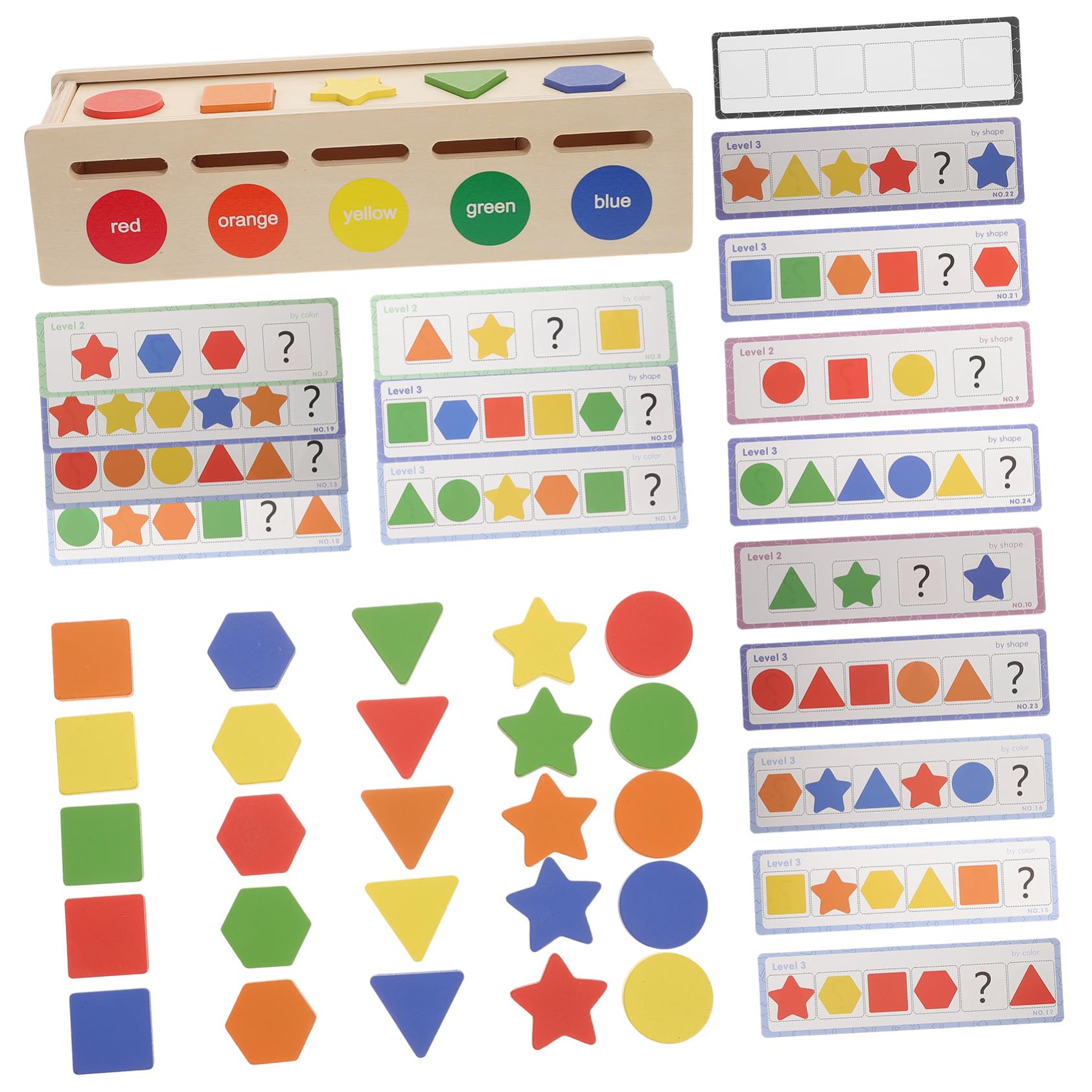 ORFOFE Cubo de Clasificación de Colores y Formas Juguetes Educativos para Niños de 1 a 3 Años Obsequio para Niñas y Niños