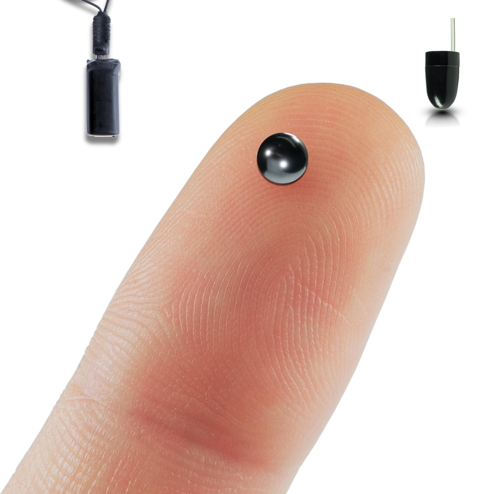 PingaOculto Bluetooth Słuchawka Szpiegowska (Nano V8 + Vip Pro UltraMini) | 2 słuchawki szpiegowskie (Nano i Vip Pro UltraMini), Zintegrowany mikrofon, Rozmowy i nagrania, iPhone i Android, Niewidoczna