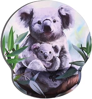 AOKSUNOVA Podkładka pod mysz z poduszką żelową podkładka pod mysz z podkładką pod nadgarstek motyw żelowa podkładka pod mysz design Koala