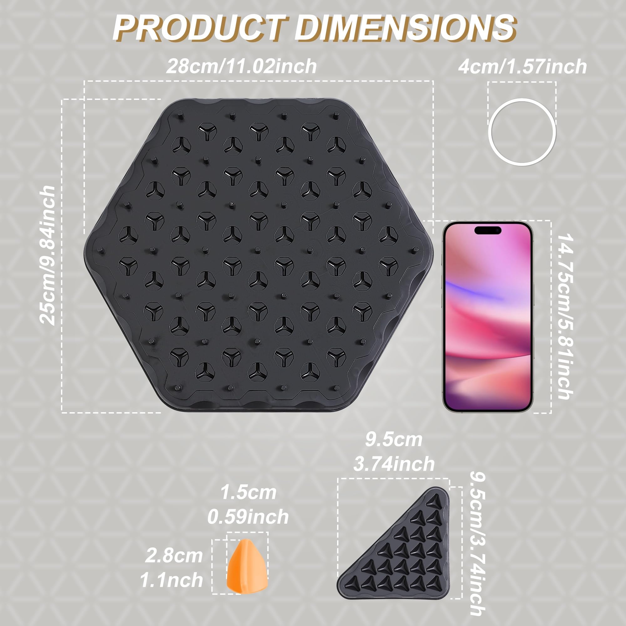 Juego de Mesa de Estrategia Triangle Chain AIUAZA, Juegos de Mesa de Estrategia para Niños de 6-8-12, Juego para Fiestas de Adultos,Juego de Gomas Triangular, para 2 a 4 Jugadores