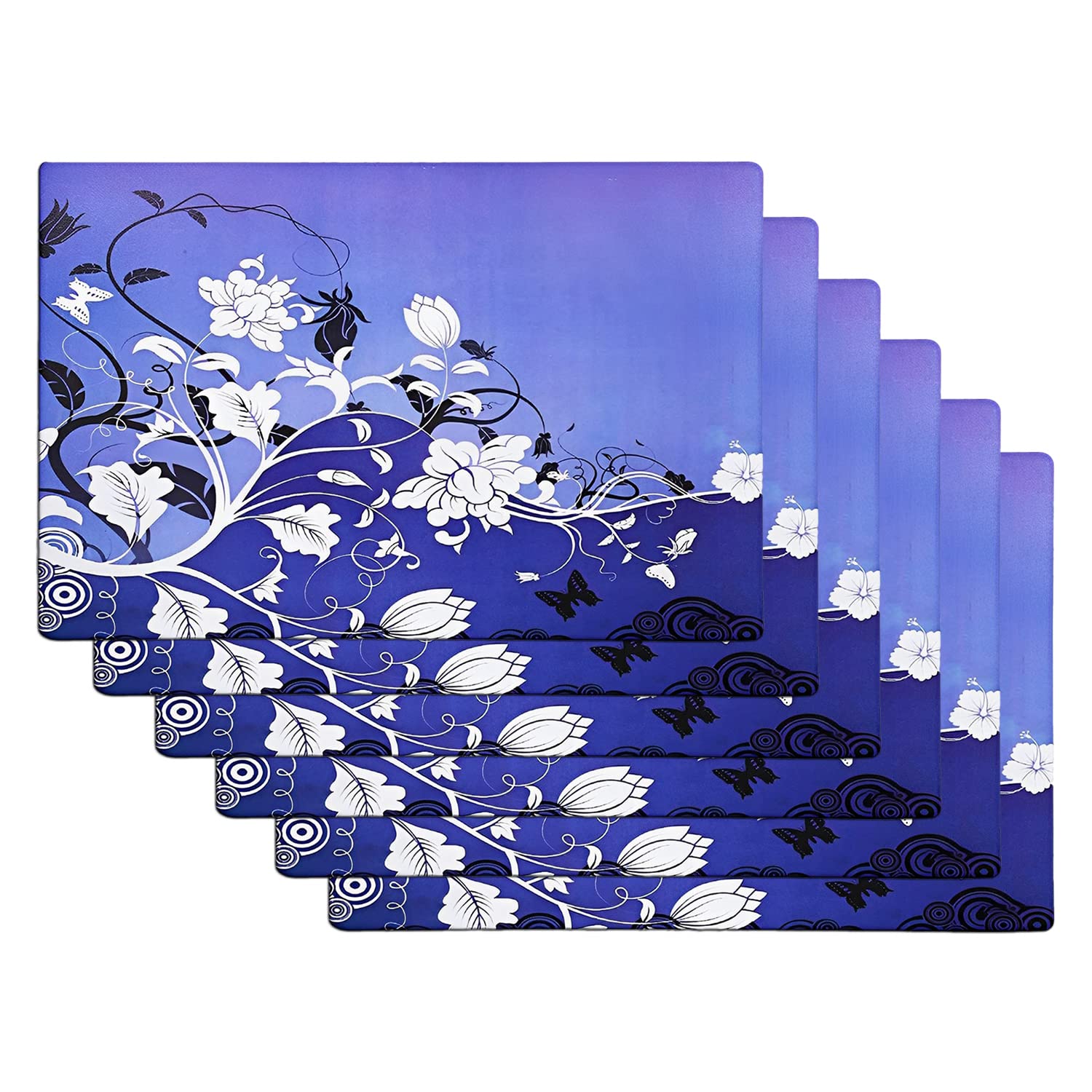 Kuber Industries Fridge Mats - Floral Design -8