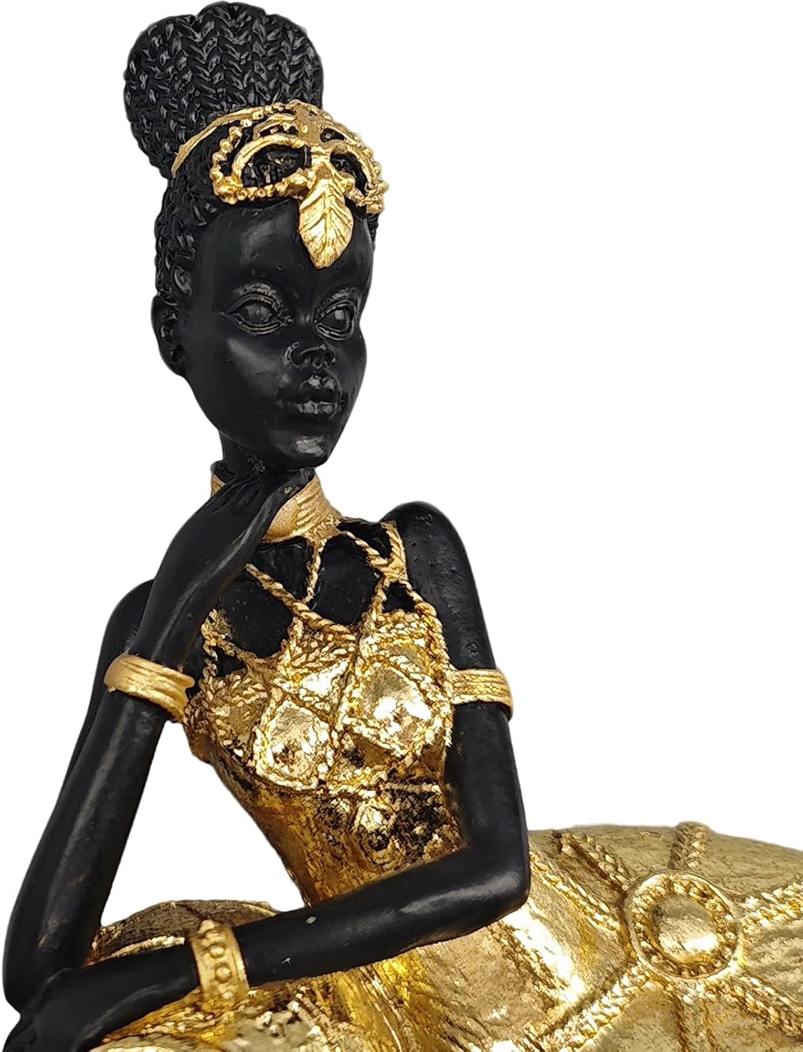 African Figurine Home Decor - African Art for Home Décor - Afrocentric Statues for Living Room - Coffee Table Centerpiece - Gift for Housewarming, Wedding