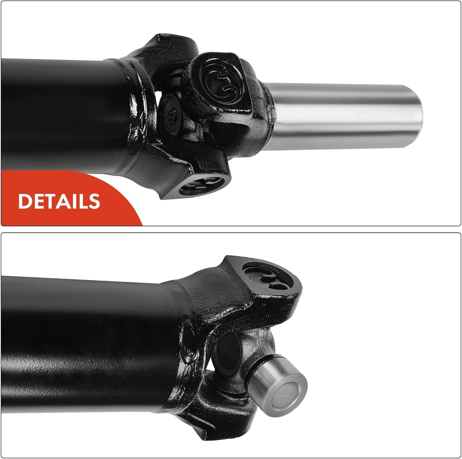 A-Premium Rear Complete Drive Shaft Prop Shaft Driveshaft Assembly Compatible with Jeep Cherokee 1996-2001 L6 4.0L, [4WD, Automatic Transmission, Sales Code DRA], Replace# 52098823AB