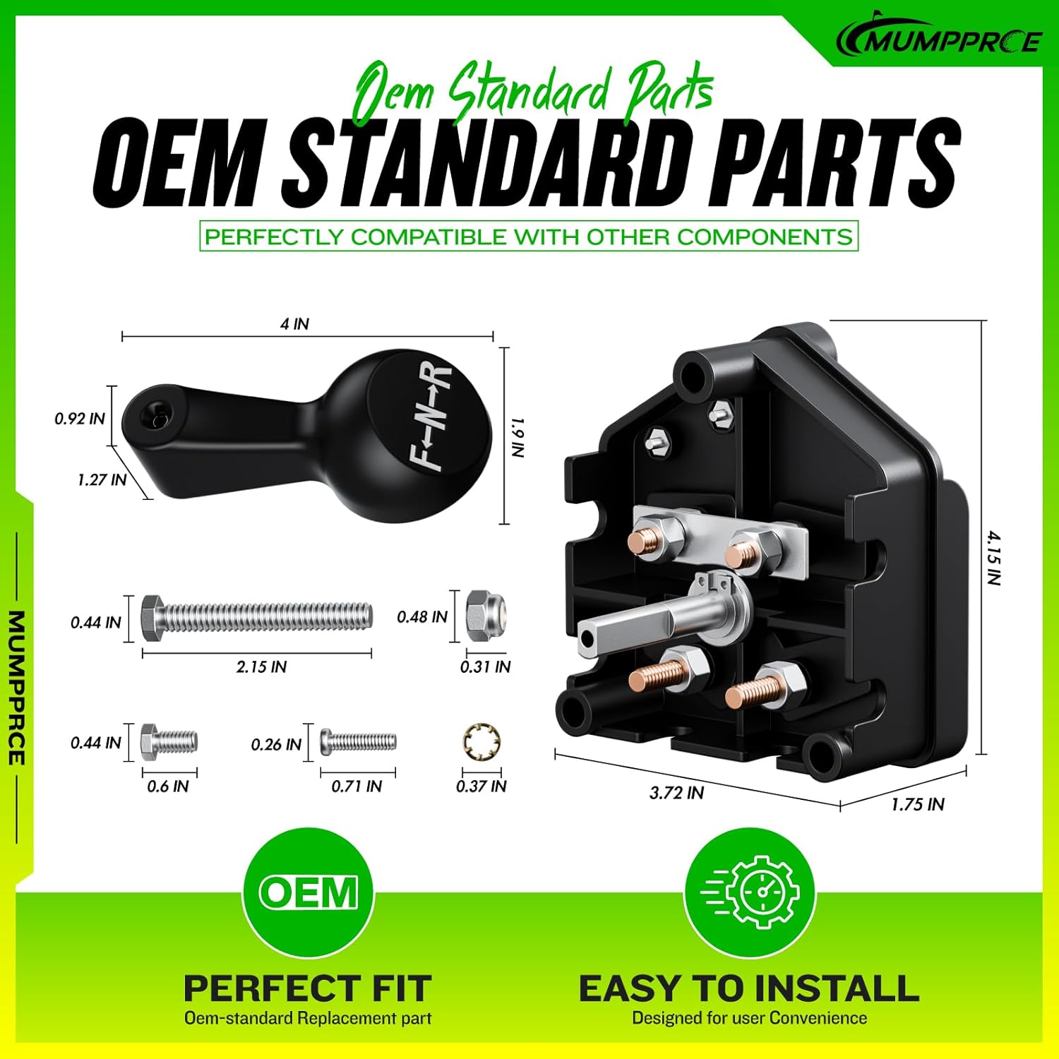 Golf Cart 36V Forward and Reverse Switch Assembly with Handle & Micro Switch, Fits Club Car DS 1983-Up Gas&Electric Golf Carts, Replace Club Car DS Forward and Reverse Switch OEM# 1011997, 101753003