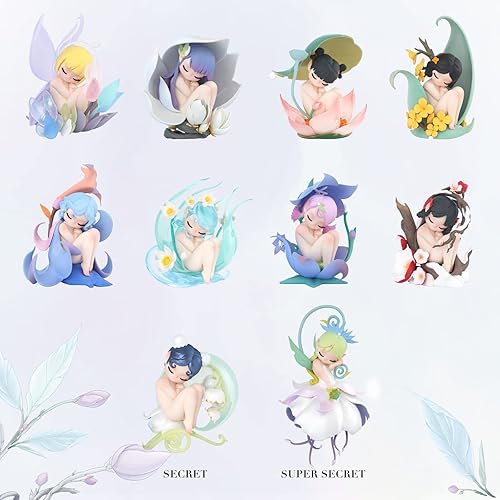 Miniatura 2 de 52TOYS Candybox - Juego de elfos florales para dormir, 2 figuras de acción, juguete coleccionable de decoración de escritorio de 3.3 pulgadas, el