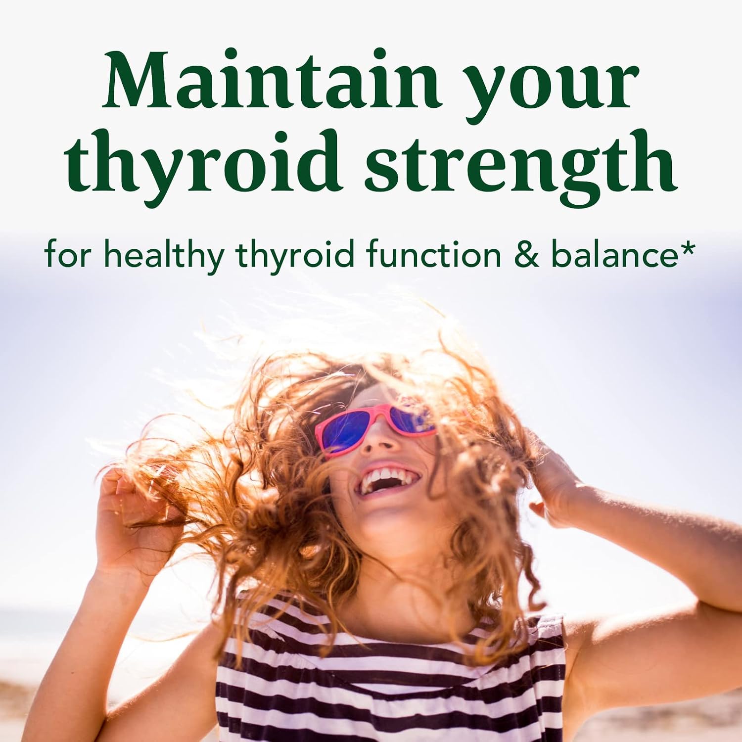 MegaFood Thyroid Strength - Mineral Supplement for Thyroid Support with Zinc, Selenium, Copper, Iodine and LTyrosine - an Herb Blend with Ashwagandha- Vegetarian - 90 Tabs (45 Servings)