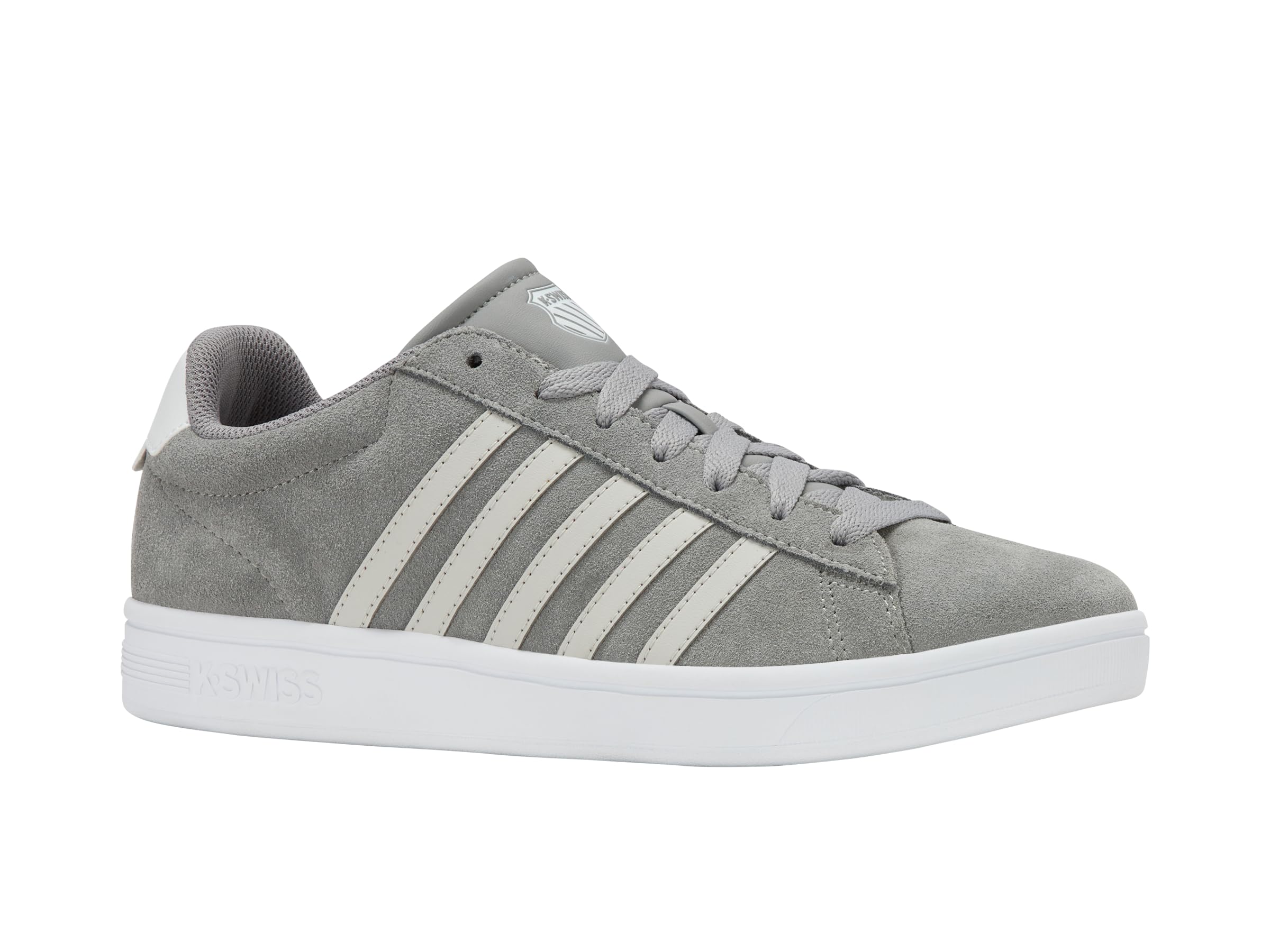 K-Swiss Court Tiebreak II SDE Herren Leder Sneaker Schuhe 09492-029 grau | Der Court Tiebreak II SDE erhält ein subtiles Makeover, abgerundeter Zehenkappe und vielseitigem Style.