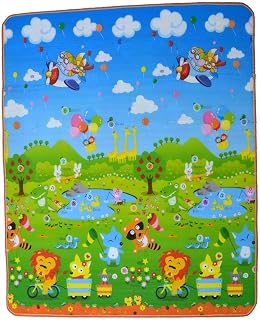 BRAVIK Waterproof Child Activity Foam Floor Soft Kid Educational Gym Crawl Mat for Kids & Children | Size 18 X 150 Cm, Out... Price In India