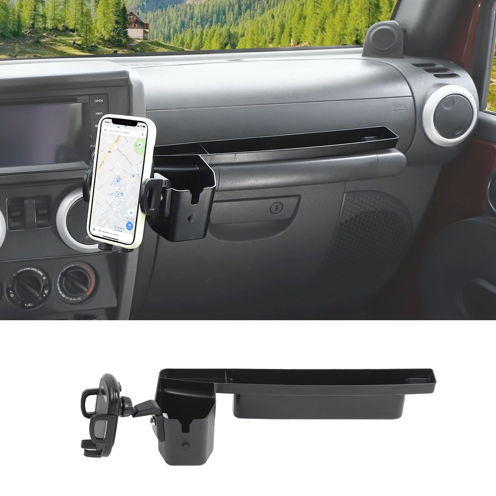 2011 Jeep Wrangler Phone Mount Jeep Wrangler JK Phone Mount (2011