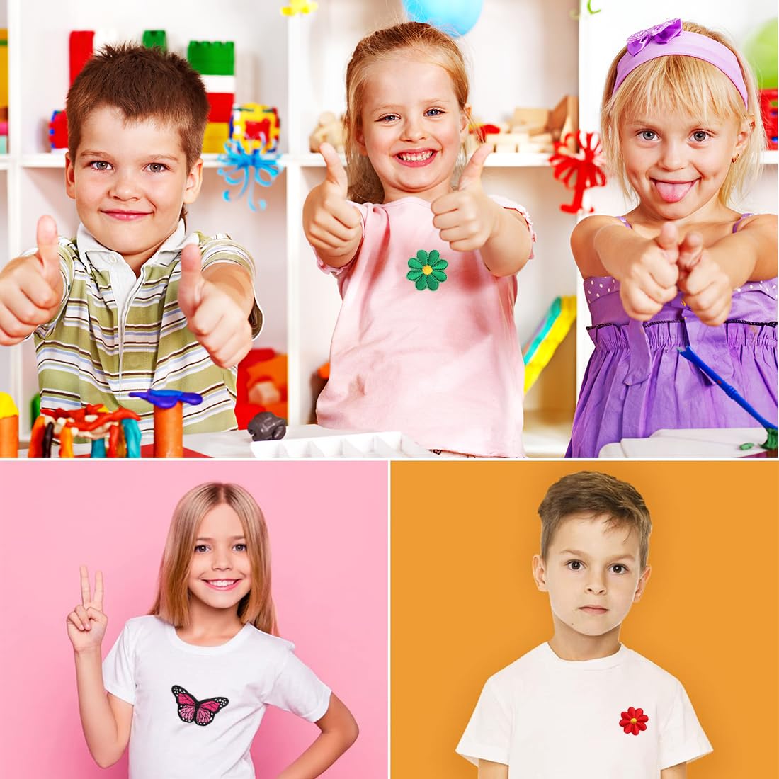 16 Toppe Termoadesive Ricamate Rosa - Per Jeans, Giacche E Zaini - Foto 10