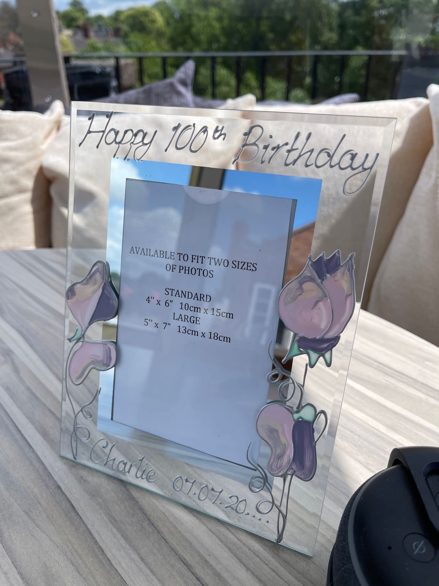 Personalised 100th Birthday Gift Frame (port) MAXIMUM CHARACTERS 15