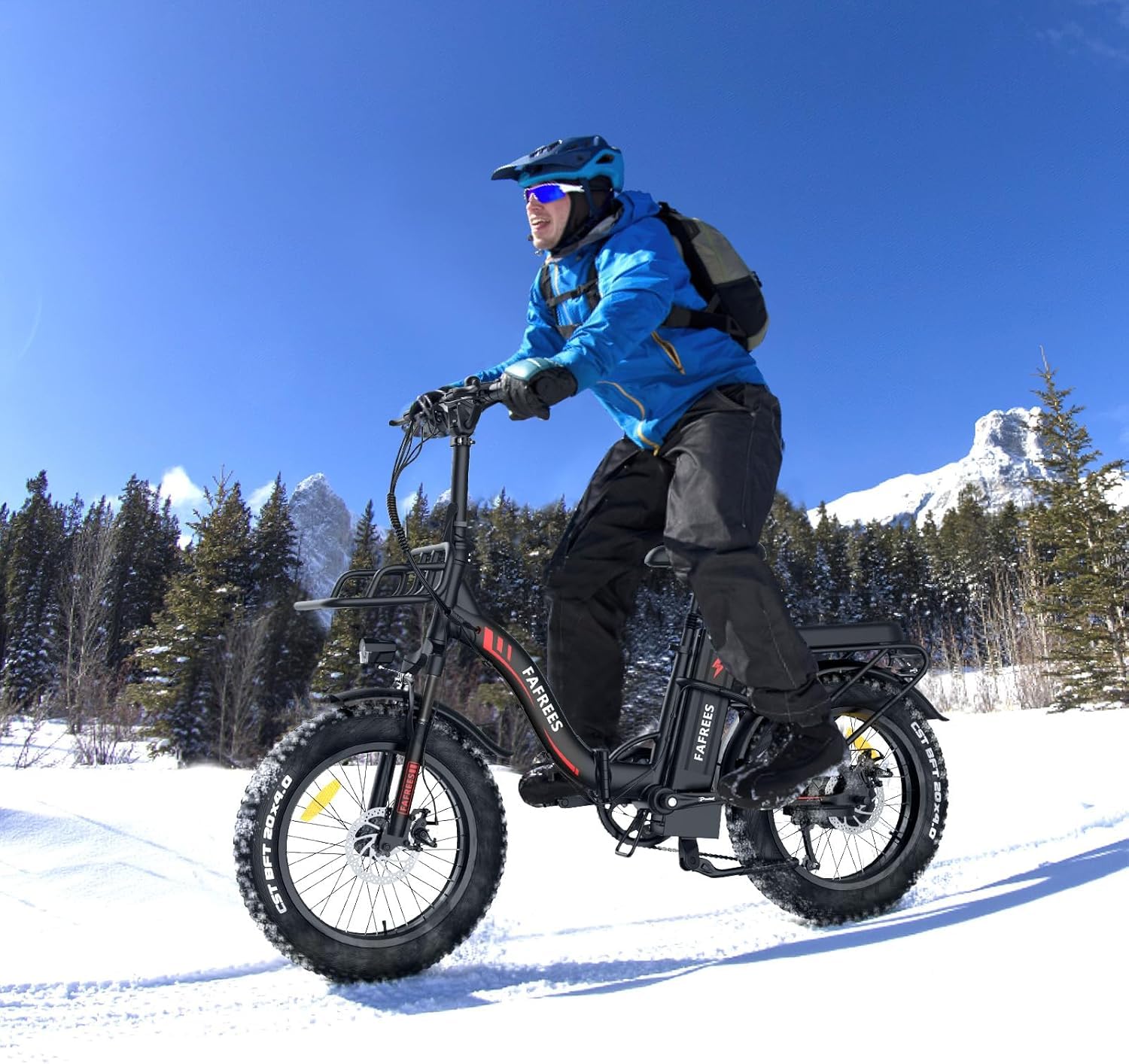 Fafrees F20 MAX [ Offiziell ] E-Bike Herren 20 Zoll 48V 30AH Akku Fatbike Ebike Klapprad, E Bike Damen Elektrobike Mountainbike Bremslicht 54N.m, Elektrofahrrad 150kg