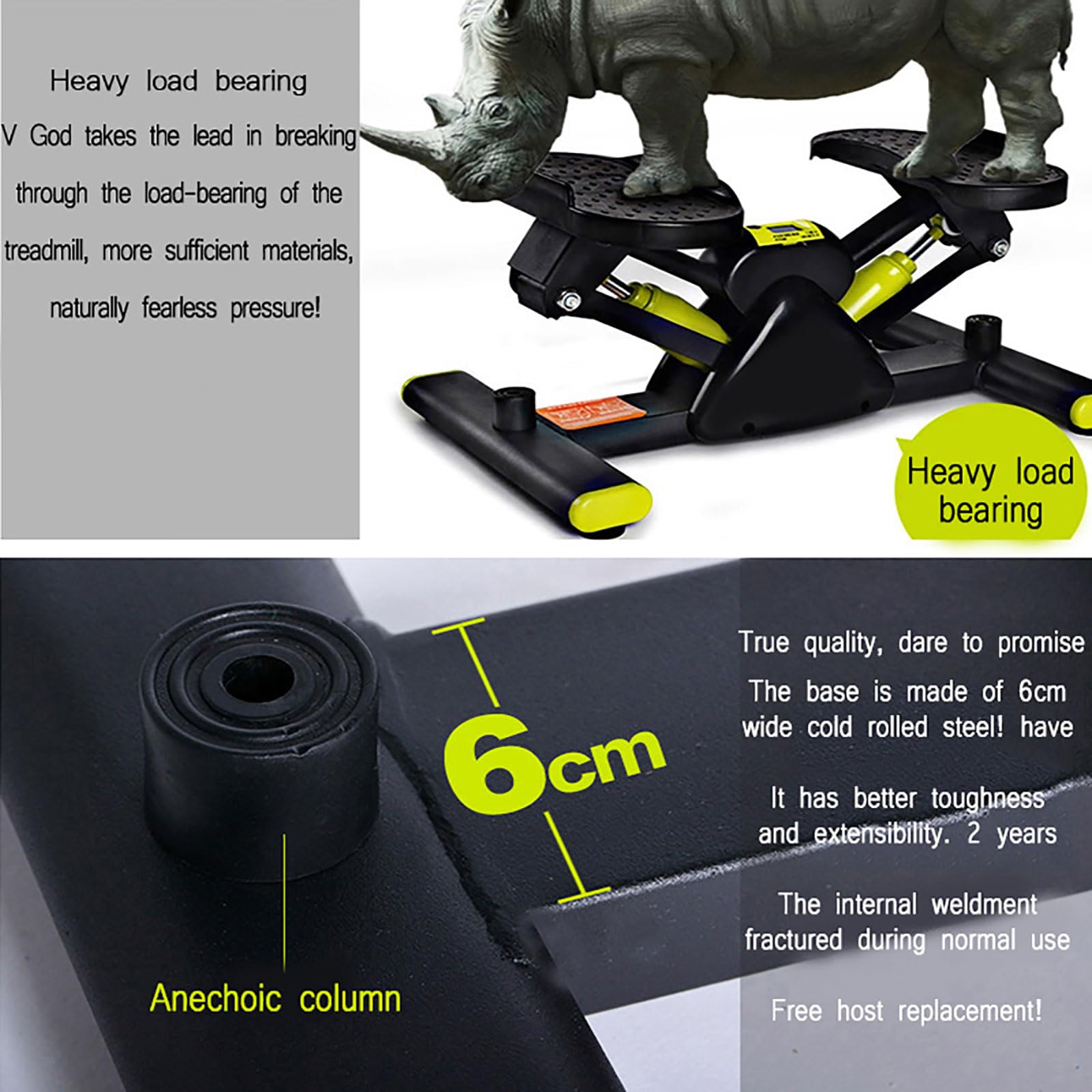 Stepper Domestico Con Fasce Di Resistenza - Mini Stepper Per Fitness Casa - Foto 11