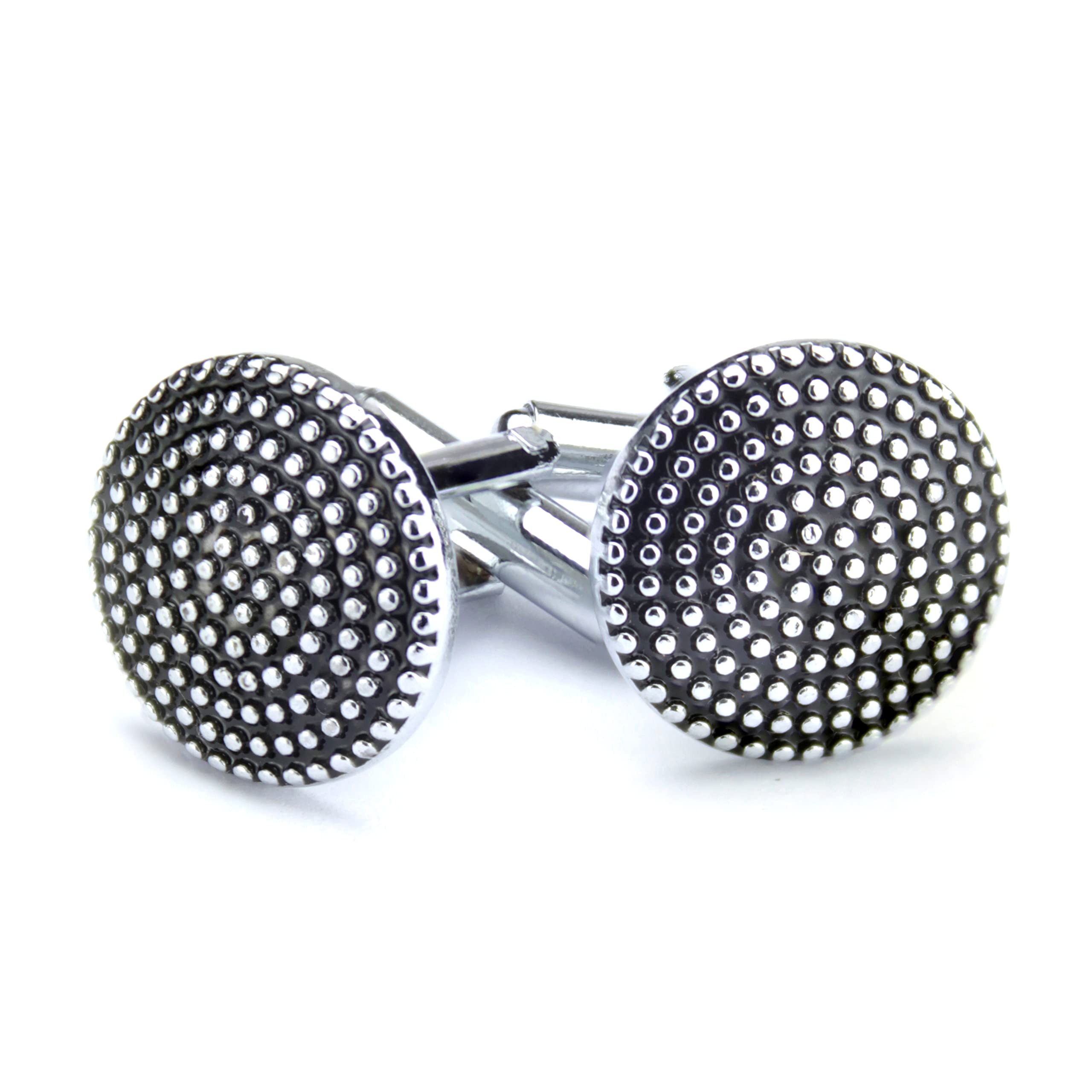Kavove The Dot Pod Black & Silver Cufflink For Men (B0B9V9BJ5C) Amazon Price History, Amazon Price Tracker