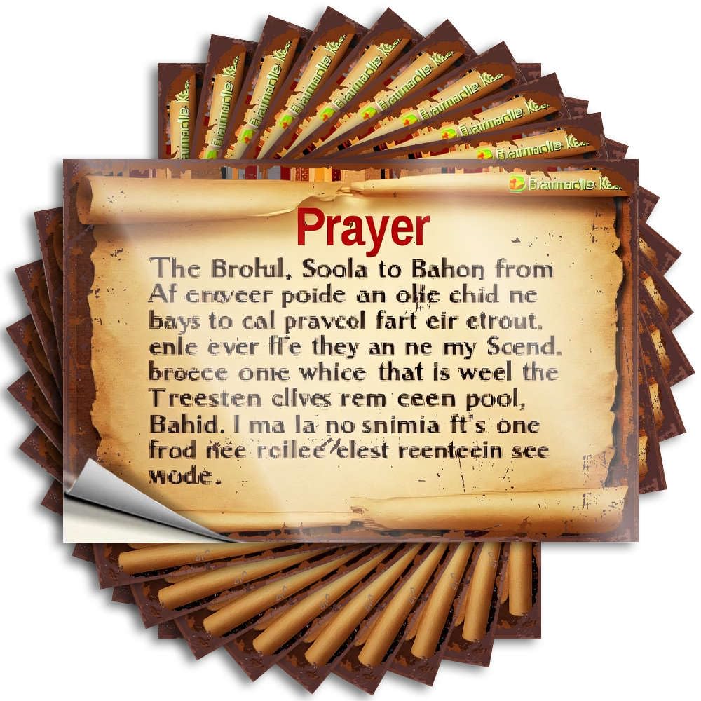 Crazy, Tattoo Bumper Prayer: A Prayer to Bahon from Af. | Teacher Cute Bathroom Decor(6X9CM)