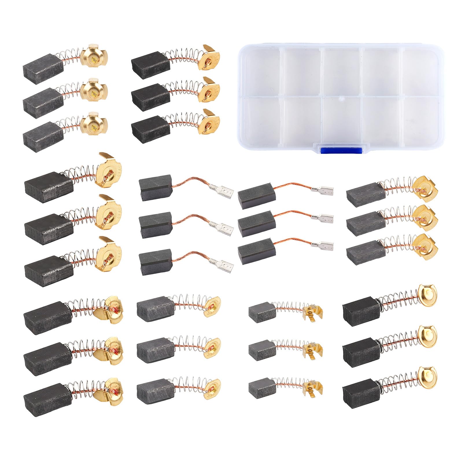 Lot De 60 Balais Charbon Rechange 10 Tailles De Balais De