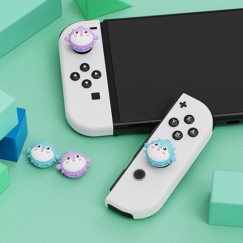 Miniatura 4 de PlayVital Thumbs Cushion Caps Thumb Grip Caps for Nintendo Switch, Joystick Cover for Nintendo Switch Lite, Thumbstick Grips for OLED Joycon -
