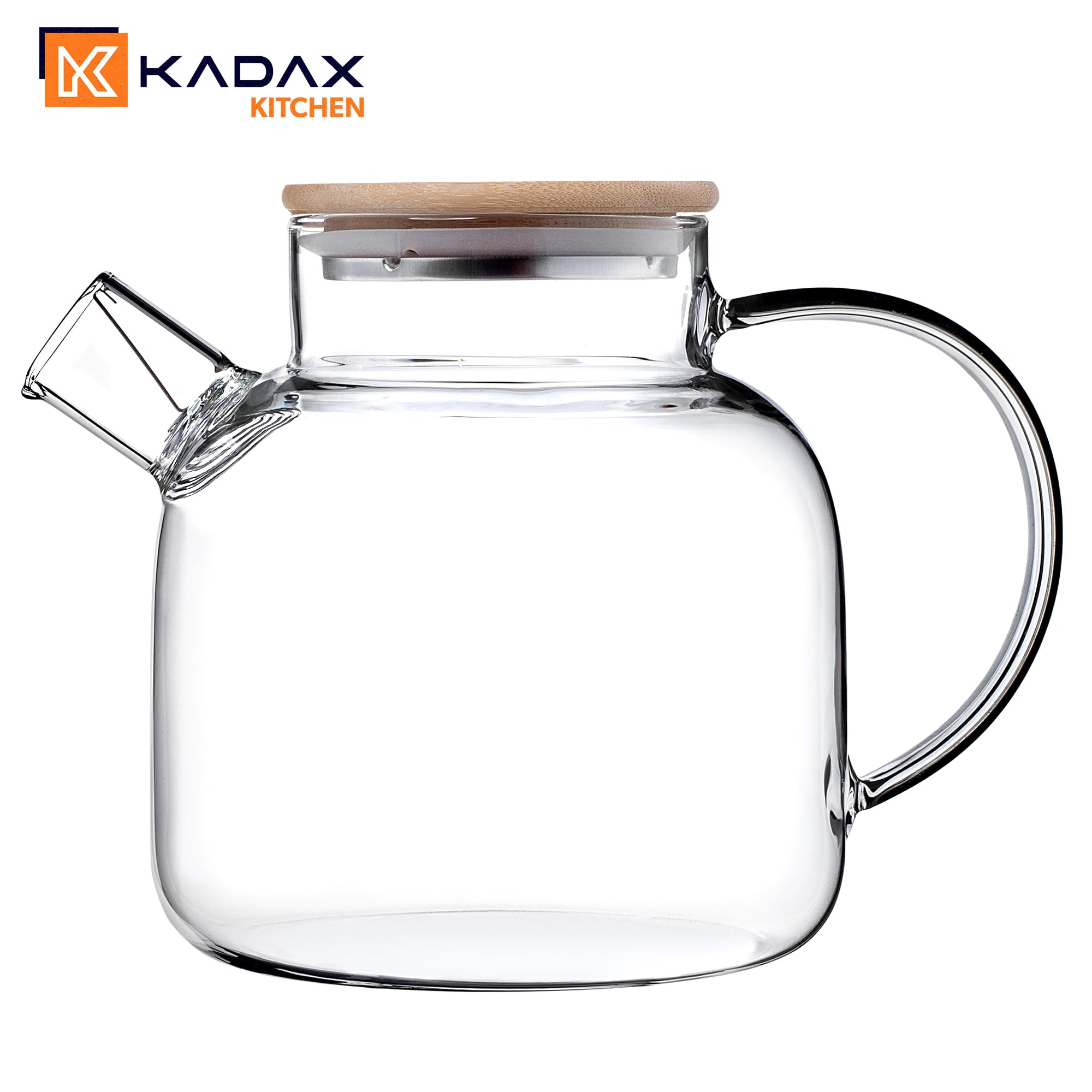 Bambusowa pokrywka dzbanek szklany 1.5L Kadax