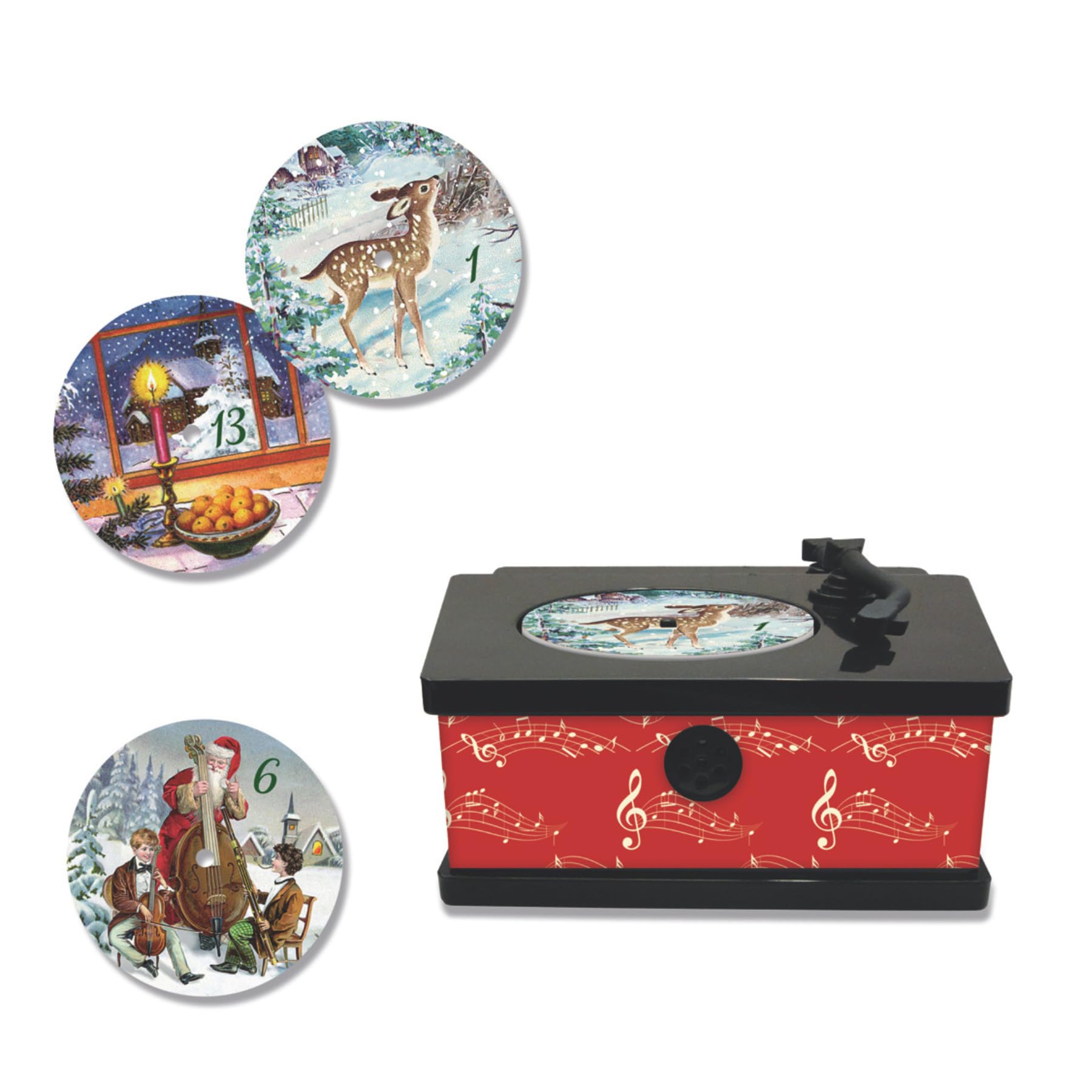 COPPENRATH 蓄音機型 ミュージカルアドベントカレンダー　グラモフォン Amazon.com: Coppenrath Unique Vintage Musical Gramophone