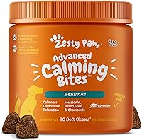 Vista 12 de Tratamientos de calmante para perros – Alivio de la ansiedad de la composición con Suntheanine – Kelp orgánico y raíz valeriana + L triptófano
