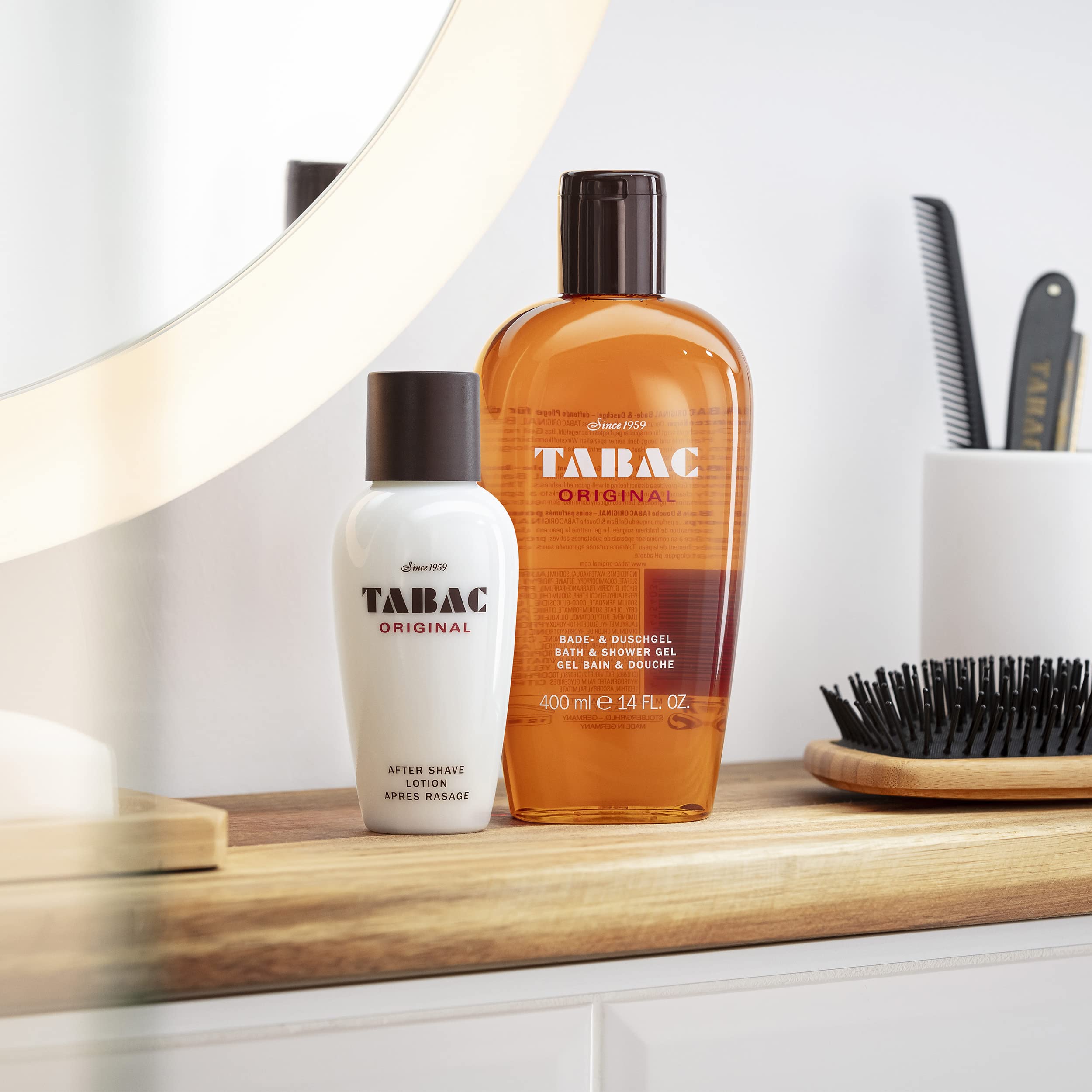 Tabac® Original | Vorteilspack: After Shave Lotion und Duschgel - würzig-frisch - Original seit 1959 | Tabac Original After Shave Lotion 150ml & Duschgel 400ml
