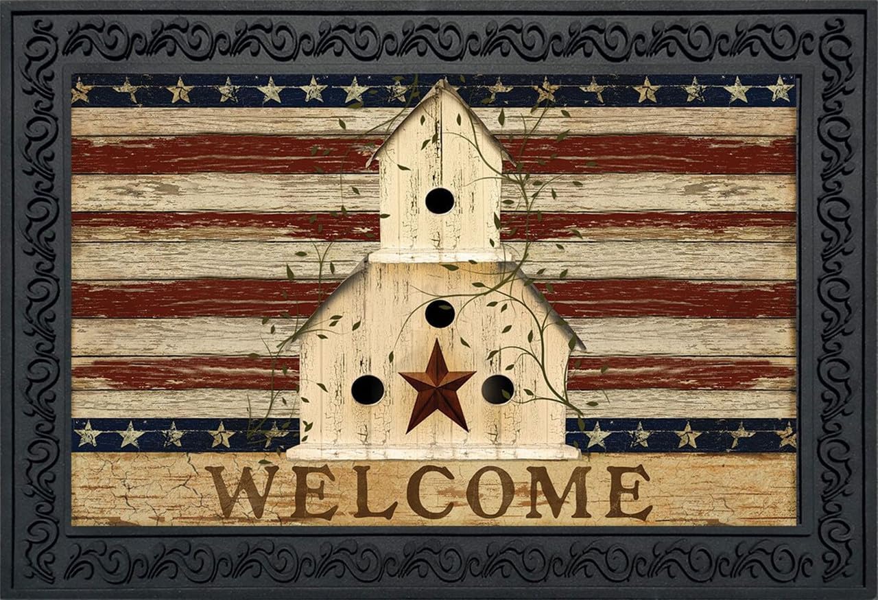 Briarwood Lane Americana Welcome Patriotic Doormat