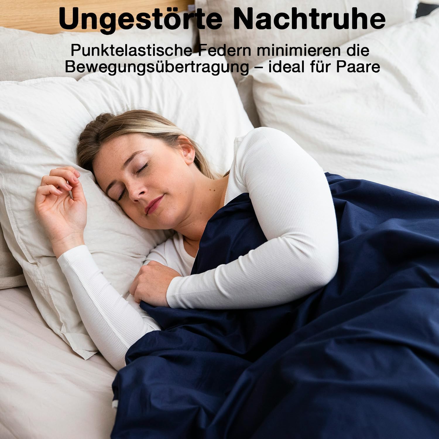 Visco-Gedächtnisschaum Matratze 140x200 cm, 20 cm Höhe – Perfekte Druckentlastung, Klimaregulierender Bezug, Gerollt, Oeko-TEX