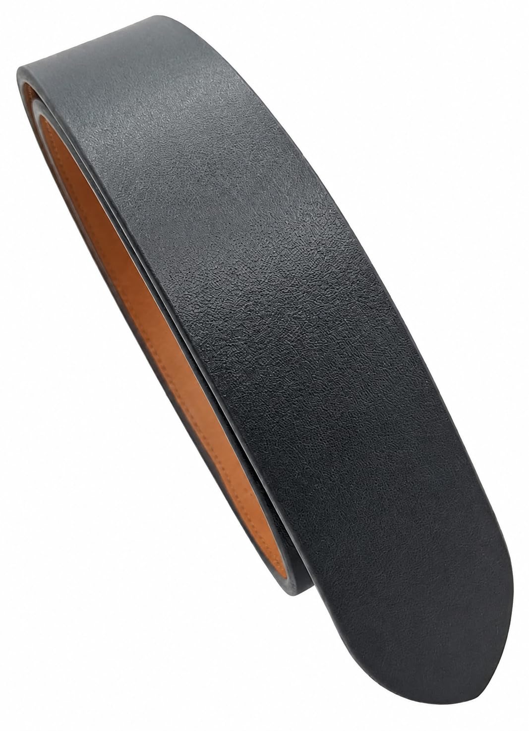 Men's Genuine Leather Belt Strap for Men Without Buckle, Hole less Formal Casual Party Business Jeans Wear Boys Gents Width-40mm or (1.56" Inches) Various Waist Size Black-image-20