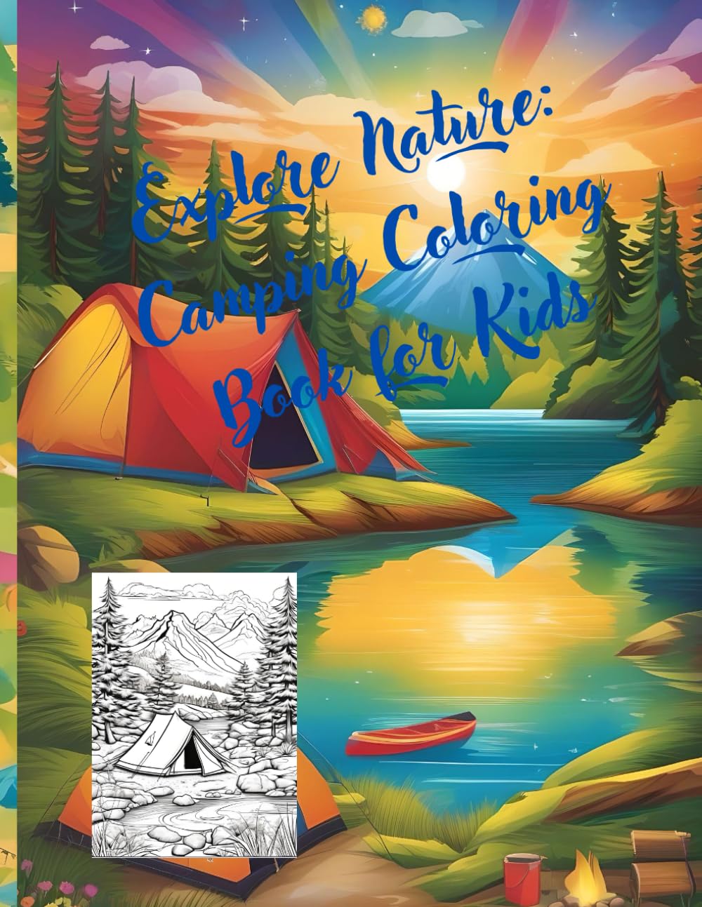 Explore Nature: Camping Coloring Book for Kids: 40 Enchanting Scenes for Creative Minds! (Coloring Books for Kids)