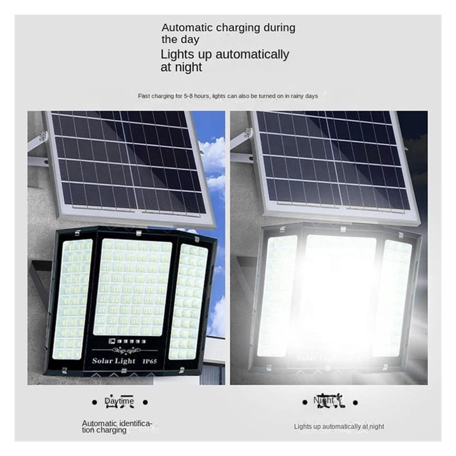 Lampa solarna zewnętrzna, 8000w słoneczna lampa halogenowa LED zasilany energią słoneczną reflektor zewnętrzny wodoodporny reflektor słoneczny ze światłami zdalnie sterowanymi